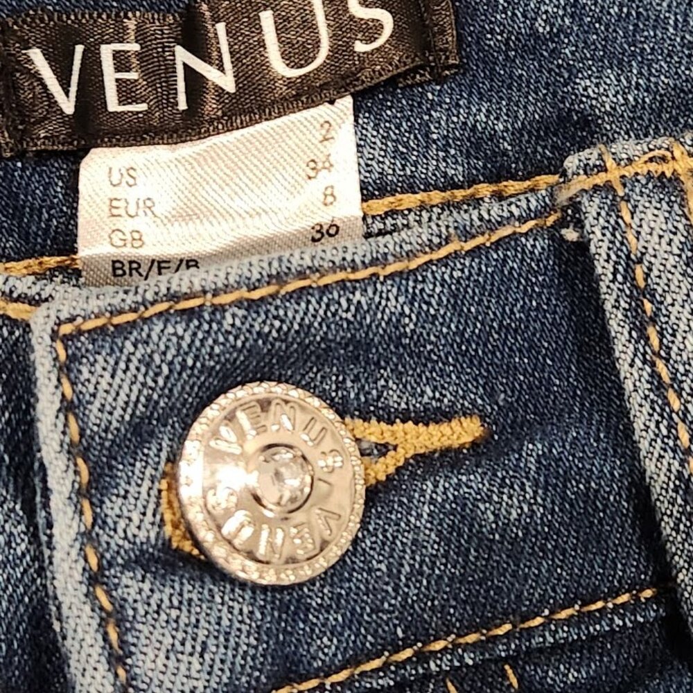 Venus Embroidered Floral Skinny Jeans - Size 2 | Stunning Statement - Picture 6 of 9